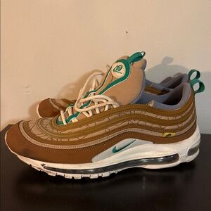 Brown and Green nine air max 97